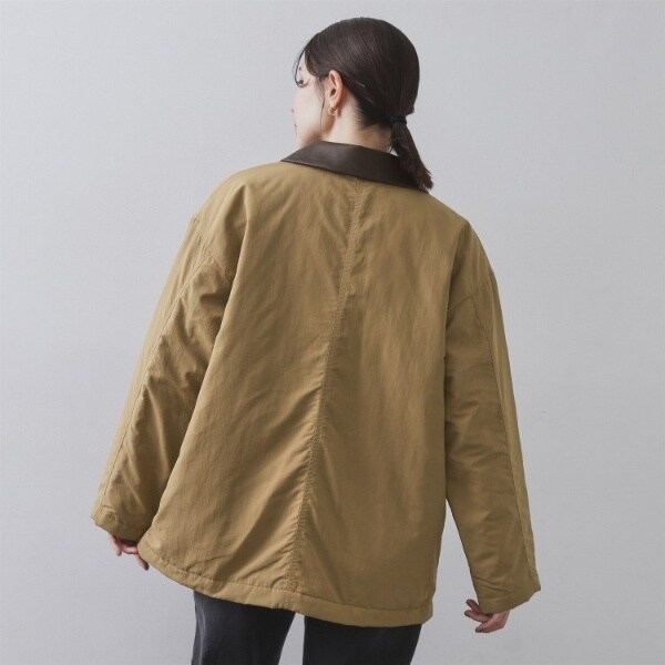 オペークドットクリップ（OPAQUE．CLIP）/《CLASSY掲載》ステンカラー中綿コート【洗濯機OK】