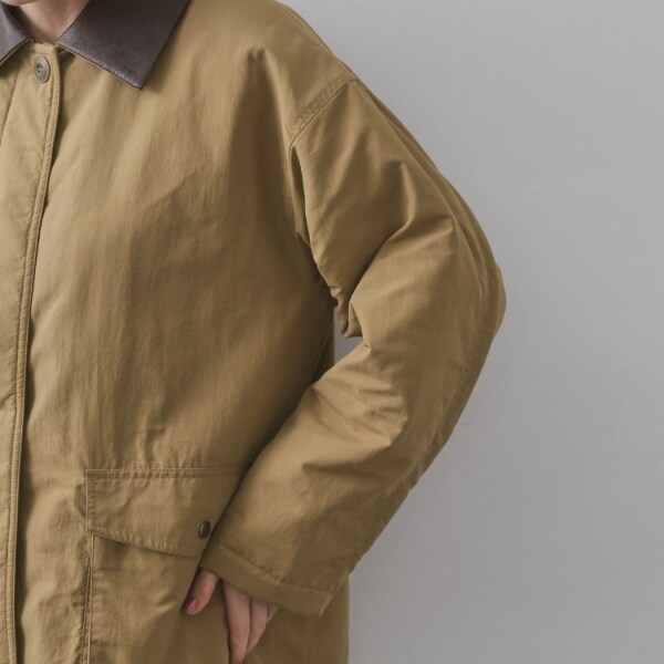 オペークドットクリップ（OPAQUE．CLIP）/《CLASSY掲載》ステンカラー中綿コート【洗濯機OK】