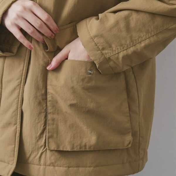 オペークドットクリップ（OPAQUE．CLIP）/《CLASSY掲載》ステンカラー中綿コート【洗濯機OK】