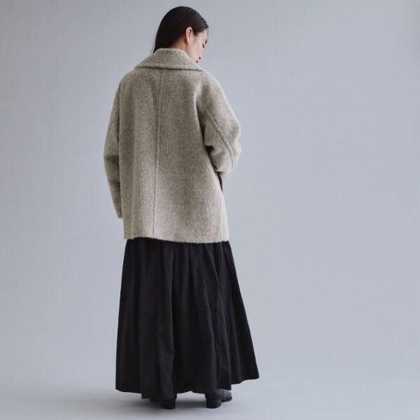 オペークドットクリップ（OPAQUE．CLIP）/【es】《Mapel／マペル》シャギーミドルコート