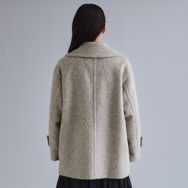 オペークドットクリップ（OPAQUE．CLIP）/【es】《Mapel／マペル》シャギーミドルコート