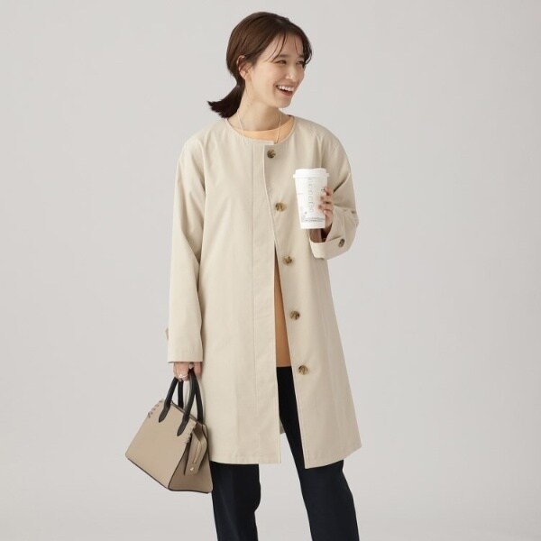 シューラルー（SHOOLARUE）/【防花粉撥水】ベーシック ノーカラーコートの通販は 5,450円