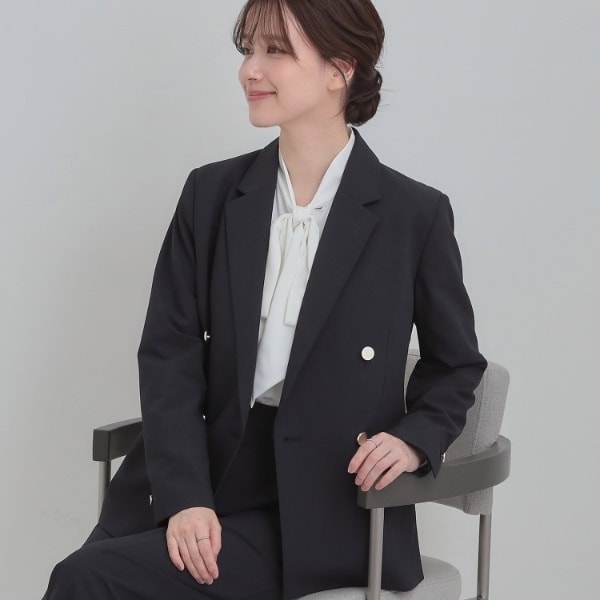 シューラルー（SHOOLARUE）/【セットアップ可能】サッと軽やかに羽織りやすいWブレストジャケット