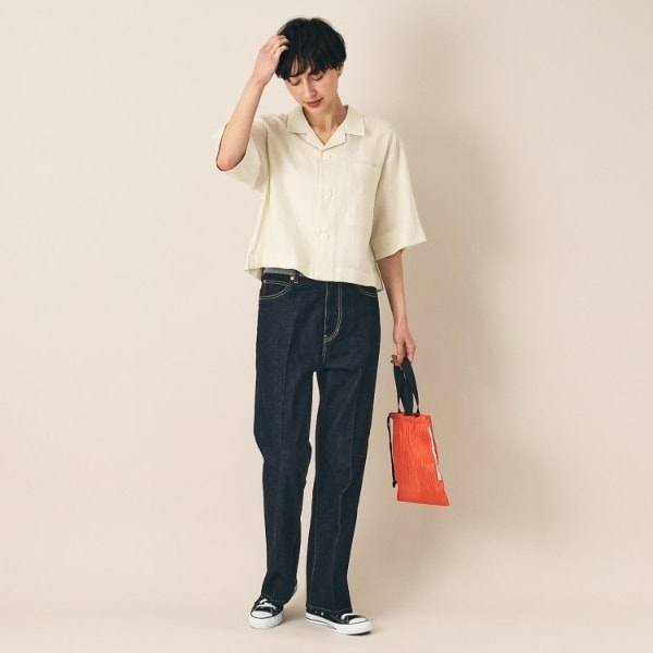 ル グラジック le glazik オープン カラー シャツ IVORY LE GLAZIK | オープンカラー半袖シャツ WOMEN（シャツ/ブラウス