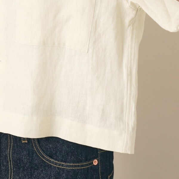 ル グラジック le glazik オープン カラー シャツ IVORY LE GLAZIK | LRC OPEN COLLAR SHIRT (ivory) size 36 ル