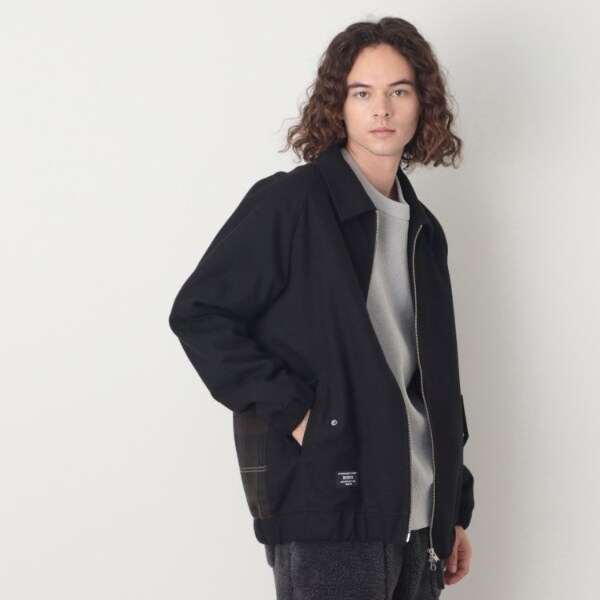デッサン（Dessin）/バックチェック柄ジップアップブルゾンの通販は