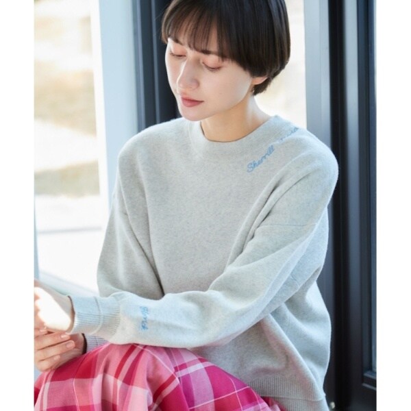 デッサン（Dessin）/【洗える・4サイズ展開】ロゴ刺繍ジャカードニット（XS〜L）の通販は 6,558円