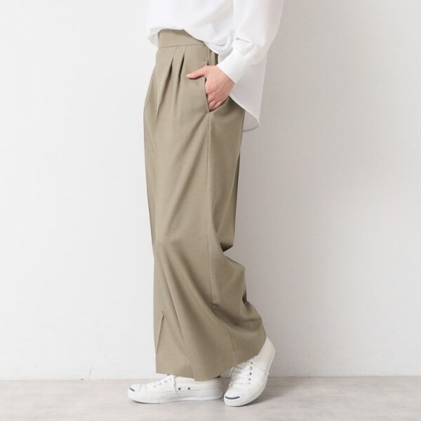 【NEW】デッサン（Dessin）/【セットアップ可能】タックワイドパンツ（S〜L）の通販は
