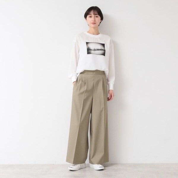 【NEW】デッサン（Dessin）/【セットアップ可能】タックワイドパンツ（S〜L）の通販は