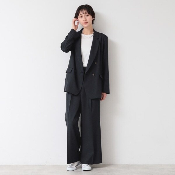 【NEW】デッサン（Dessin）/【セットアップ可能】タックワイドパンツ（S〜L）の通販は