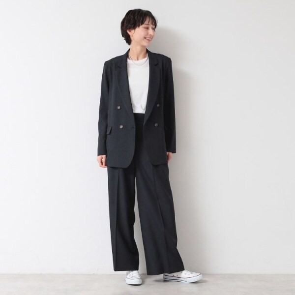 【NEW】デッサン（Dessin）/【セットアップ可能】タックワイドパンツ（S〜L）の通販は