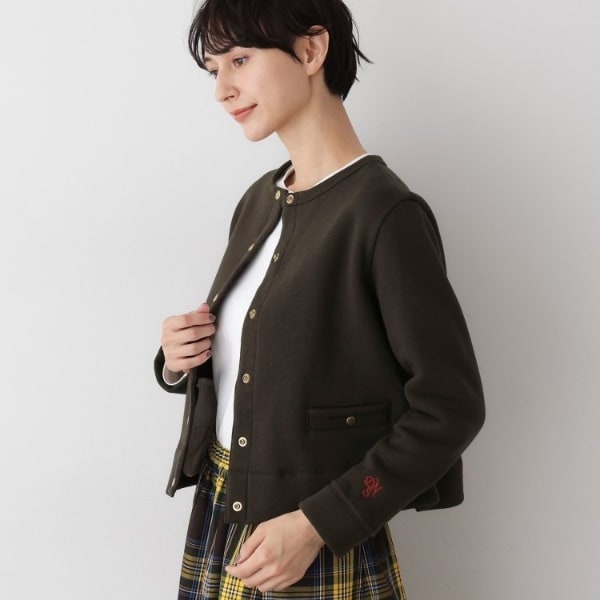 デッサン（Dessin）/【日本製洗える】吊り裏毛カーディガン