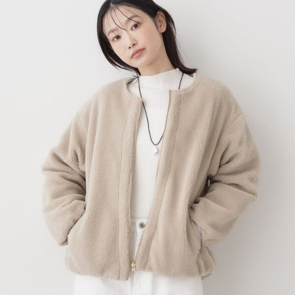 デッサン（Dessin）/【2WAY】リバーシブルタフタボアアウター