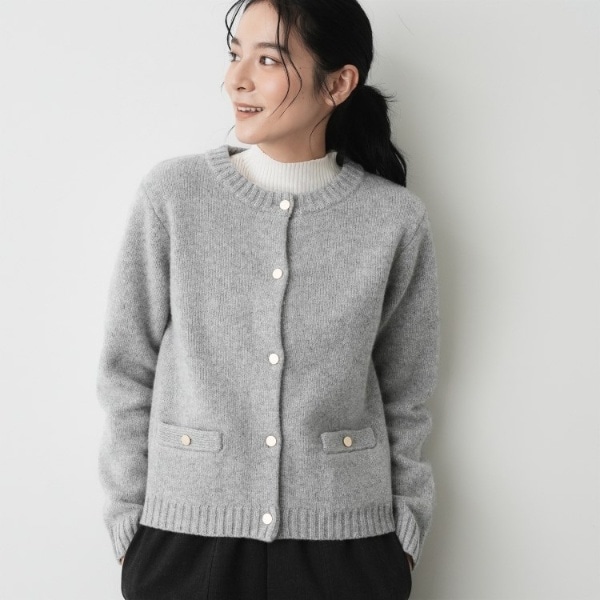 デッサン（Dessin）/ウールカシミヤカーディガン