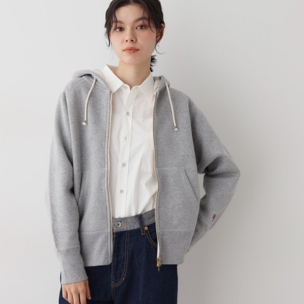 デッサン（Dessin）/【ユニセックス洗える】吊り裏毛フーデッドスウェット