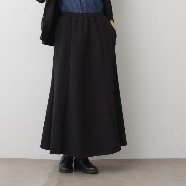 デッサン（Dessin）/【ウエストゴム洗える】ダンボールコットンフレアスカート