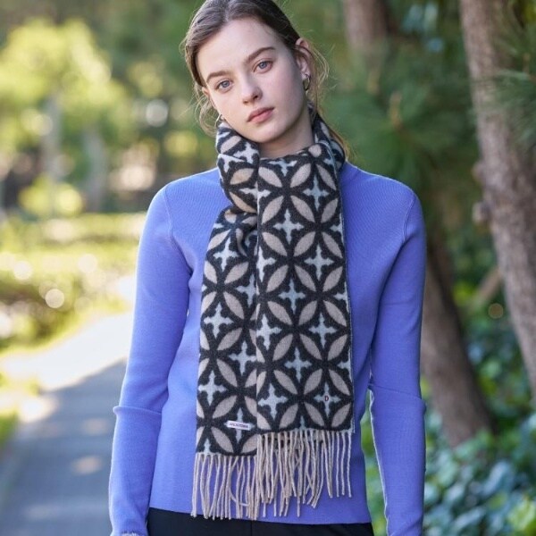 ドレステリア（DRESSTERIOR）/【ピュアカシミヤ100％】オーバーラップサークル マフラー