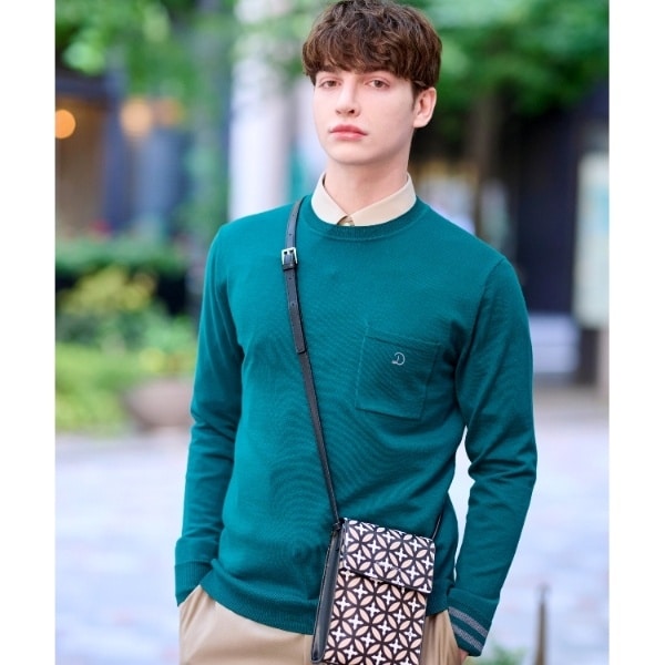 L.L.Bean オリーブグリーン トートバッグ ドレステリア（DRESSTERIOR）/ファインメリノ クルーネックニット