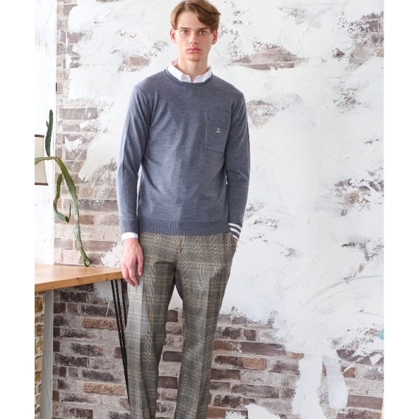 L.L.Bean オリーブグリーン トートバッグ ドレステリア（DRESSTERIOR）/ファインメリノ クルーネックニット