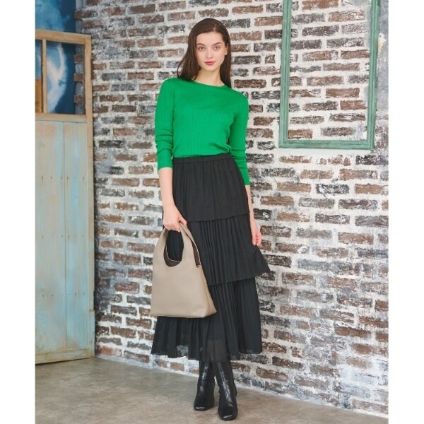 ドレステリア（DRESSTERIOR）/ワイドリブクルーネックプルオーバー