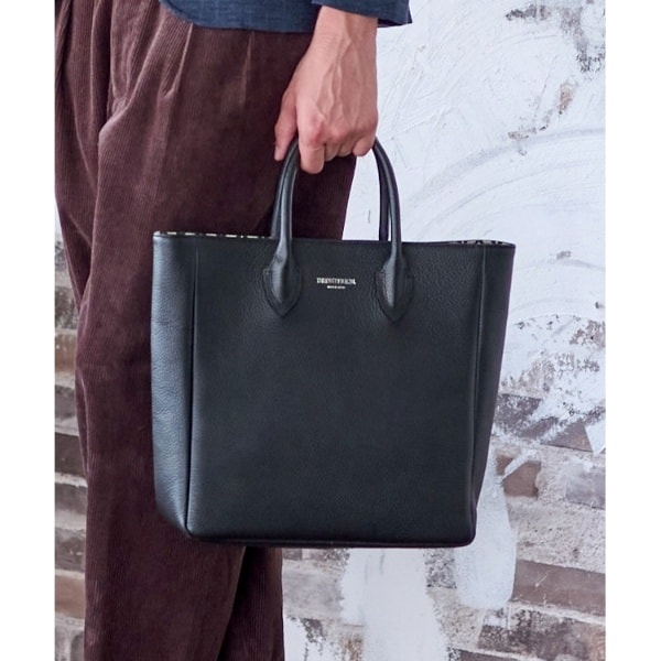 ドレステリア（DRESSTERIOR）/スクエアシュリンクレザー トートバッグ