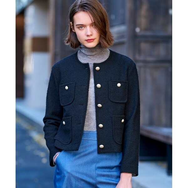 ドレステリア（DRESSTERIOR）/【セレモニー上品】ブラックツイードジャケットの通販は