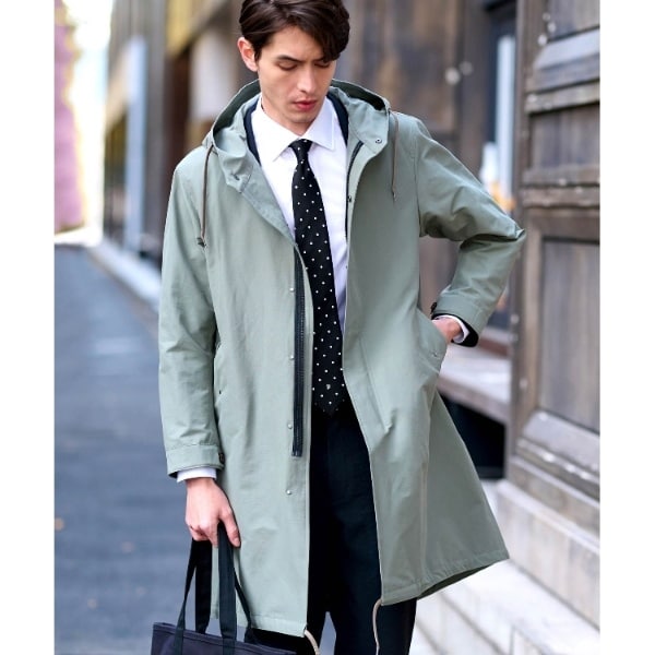 BURBERRY BLACK LABEL　ロングパーカージャケット　ライナー付 rs32297-002.jpg