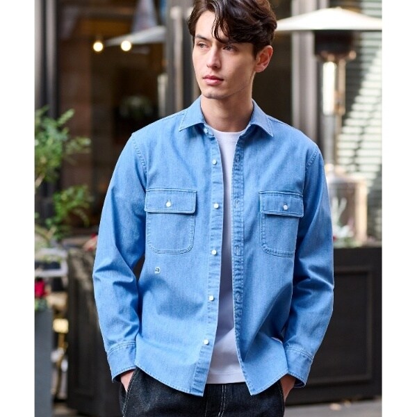 ドレステリア（DRESSTERIOR）/ダブルポケット デニムシャツの通販は