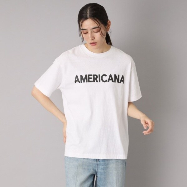 Americana アメリカーナ ロゴTシャツ ドレステリア Americana（アメリカーナ）【別注】カレッジTシャツ（Tシャツ