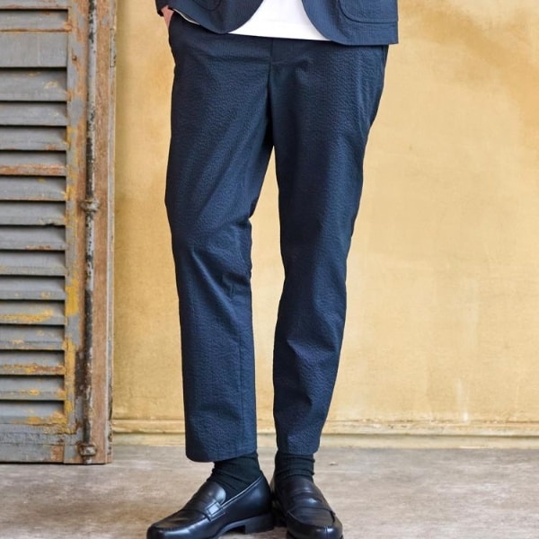 ドレステリア（DRESSTERIOR）/【洗えるセットアップ可吸湿速乾Safari5月号掲載】COOL MAX シアサッカーパンツ