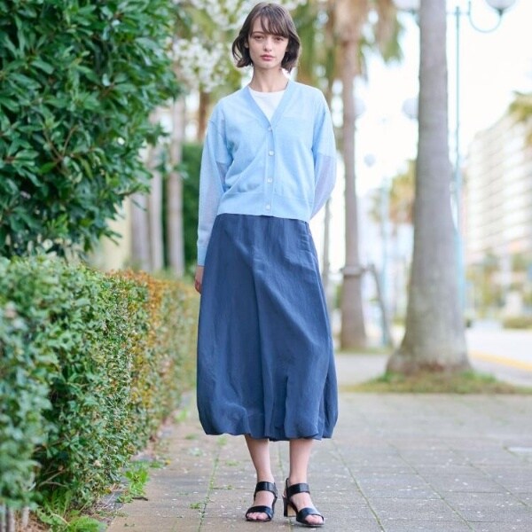 ドレステリア（DRESSTERIOR）/【洗えるショート丈】シアーコンビカーディガン_14