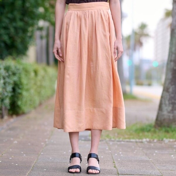 ドレステリア（DRESSTERIOR）/【洗える／ふんわり軽やか】フレンチリネンタックギャザースカート_8