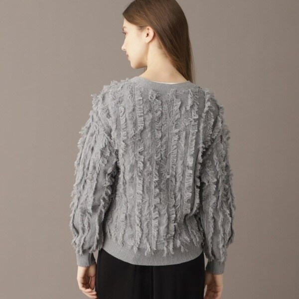 ドレステリア（DRESSTERIOR）/【Vネック清涼感】コットンフリンジ