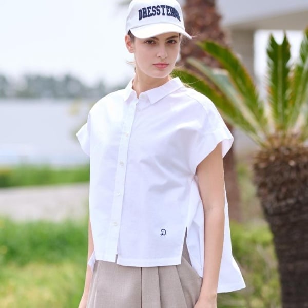 ドレステリア（DRESSTERIOR）/【日本製コットン100％】バックフレアオックスシャツ