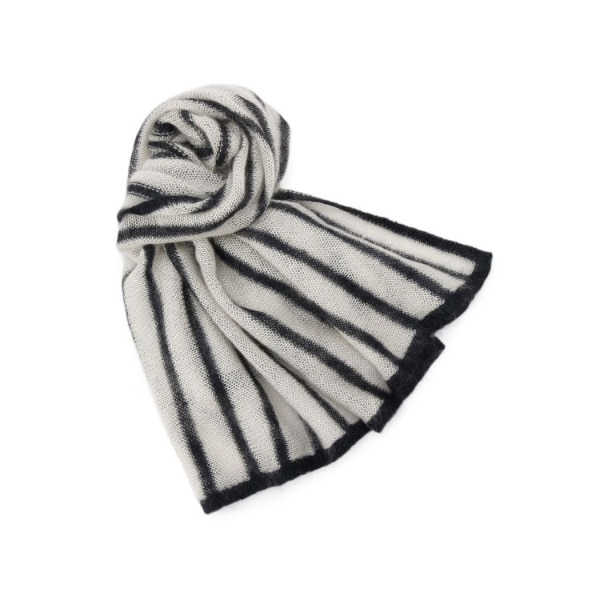 ドレステリア（DRESSTERIOR）/ASAUCE MELER（アソースメレ）モヘヤシルクヘアリーボーダースカーフ