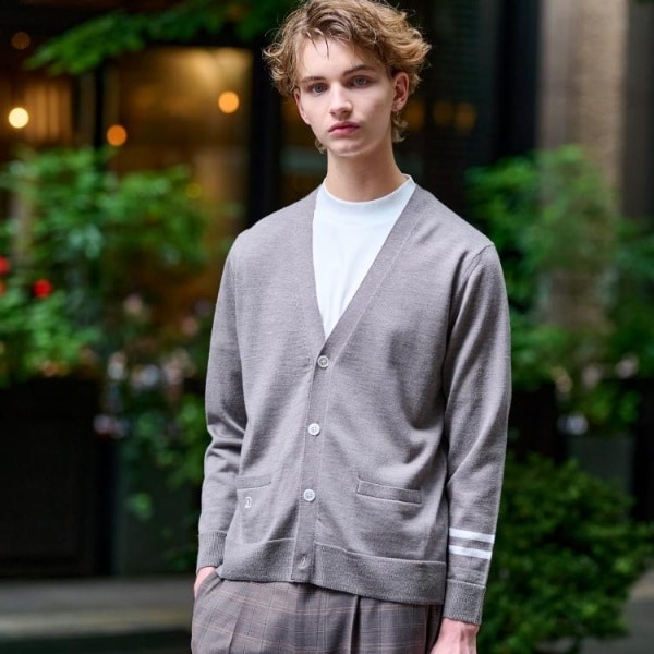 ドレステリア（DRESSTERIOR）/ウォッシャブルファインメリノ ニットカーデ