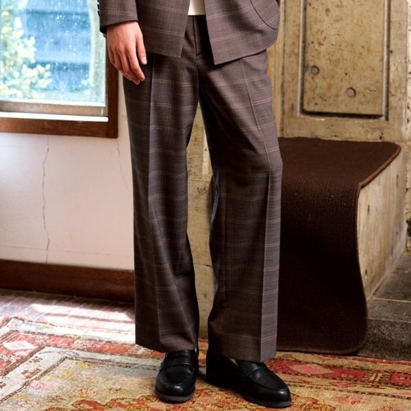 ドレステリア（DRESSTERIOR）/【セットアップ可】2WAYストレッチ チェック SET UP ワイドパンツ