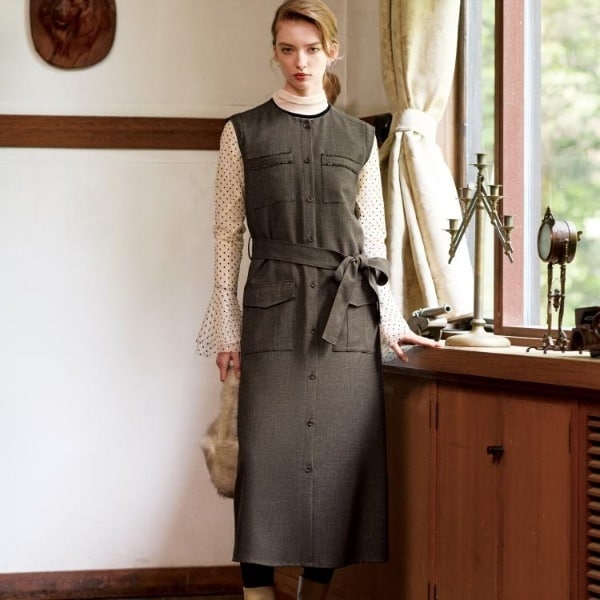 DRESSTERIOR タイプライターブザムシャツワンピース ドレステリア ワンピース（ドレステリア） DRESSTERIOR（ドレステリア）の「◇タイプ