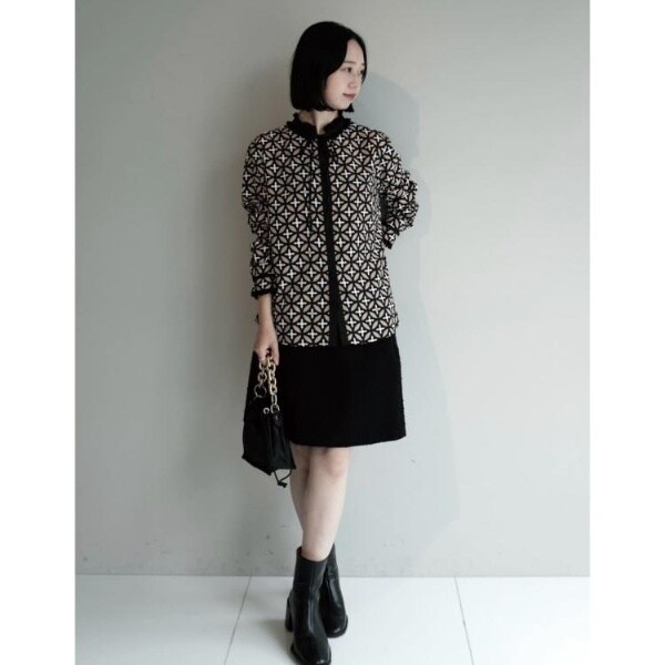 ドレステリア（DRESSTERIOR）/【モデル美香×DRESSTERIOR】コラボレーション オーバーラップサークルブラウス