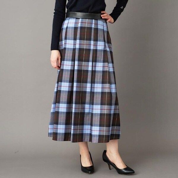 ドレステリア（DRESSTERIOR）/チェックタックソフトプリーツスカート