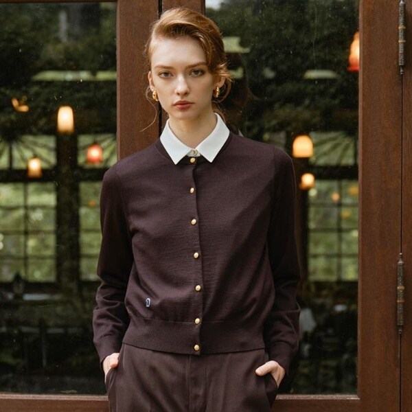 ドレステリア（DRESSTERIOR）/ウォッシャブルファインウールカーディガン