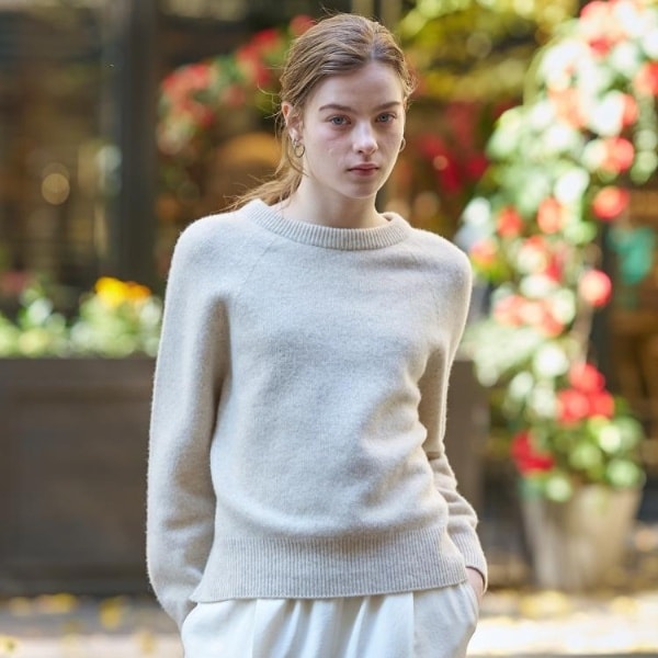 ドレステリア（DRESSTERIOR）/【otonaMUSE 11月号掲載】カシミヤブレンドクルーネックニット