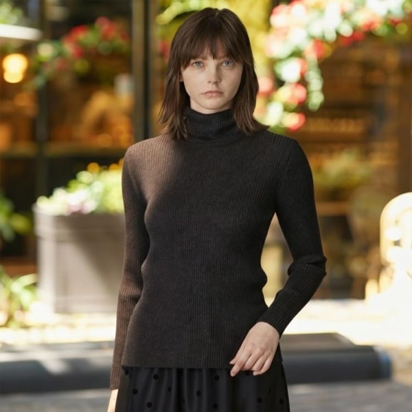 ドレステリア（DRESSTERIOR）/【CLASSY．12月号掲載】シルクブレンドメリノウールリブプルオーバー