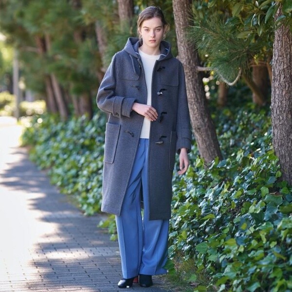ドレステリア（DRESSTERIOR）/Superfineリサイクルメルトンダッフルコート_12