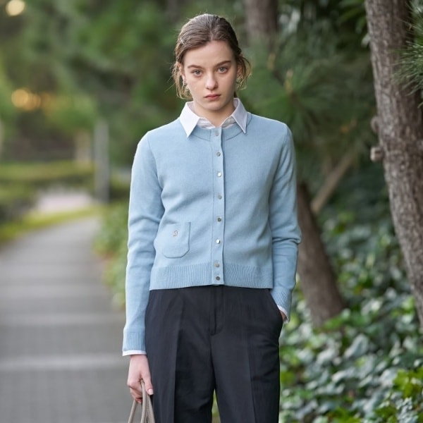 ドレステリア（DRESSTERIOR）/ウォッシャブルコットンカシミヤカーディガン