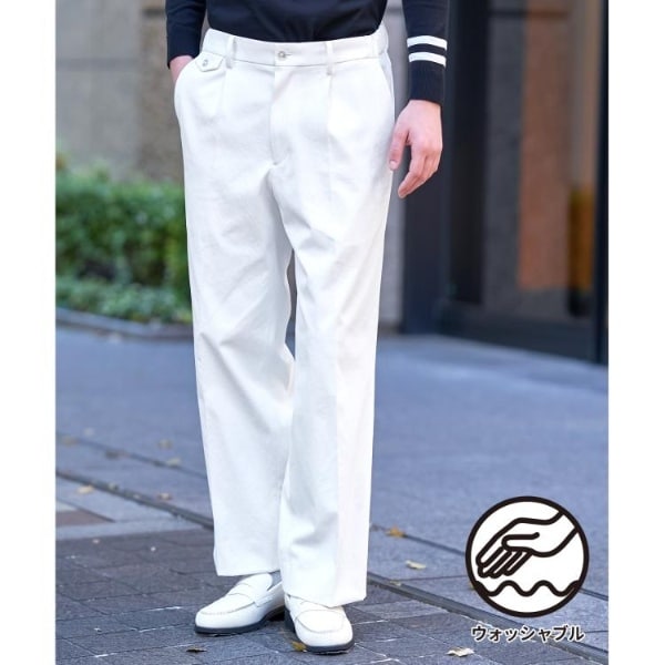 ドレステリア（DRESSTERIOR）/【ウォッシャブル】サイドゴア シェルタリングワイドパンツ