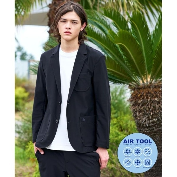 ドレステリア（DRESSTERIOR）/【セットアップ可接触冷感UVカットウォッシャブル】AIRTOOL クールストレッチジャケット