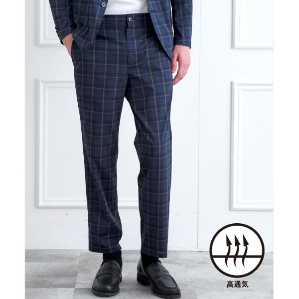 ドレステリア（DRESSTERIOR）/【セットアップ可ウォッシャブル高通気性】DotAir チェック SET UP パンツ