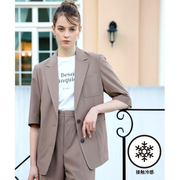 ドレステリア（DRESSTERIOR）/【接触冷感セットアップ可】 2WAYストレッチスリークオータージャケット 13,876円
