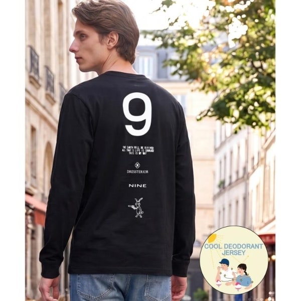 ドレステリア（DRESSTERIOR）/【接触冷感UVカット抗菌防臭しわ防止】クールデオドラント ロングTシャツ